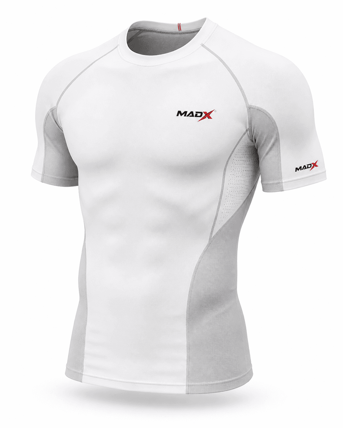 Aero White & Grey Compression T-Shirt