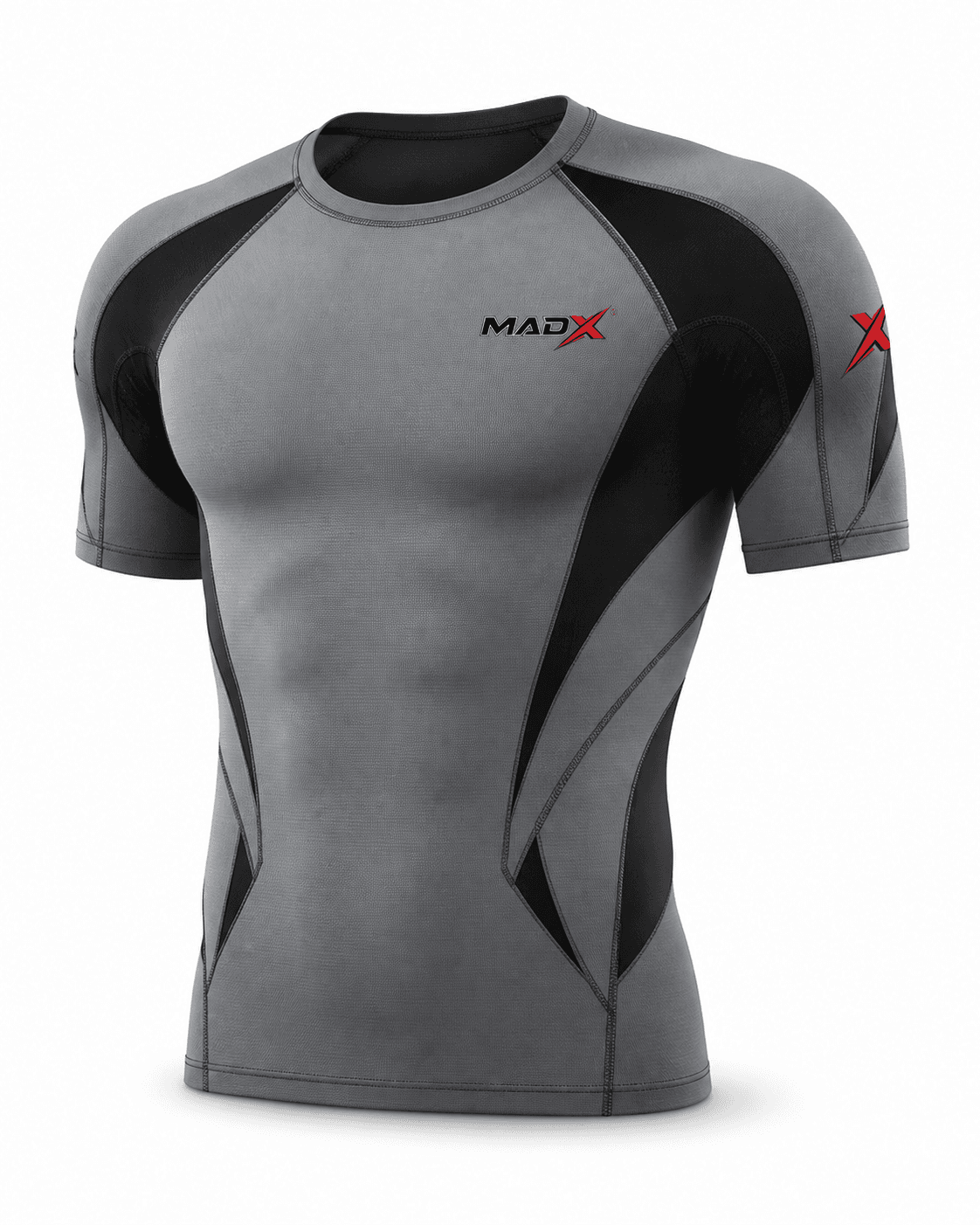Axis Grey & Black Compression T-Shirt