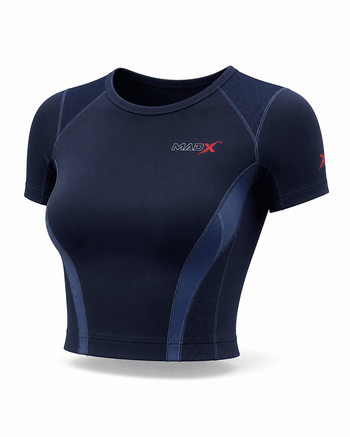 Vector Navy Performance Crop Top