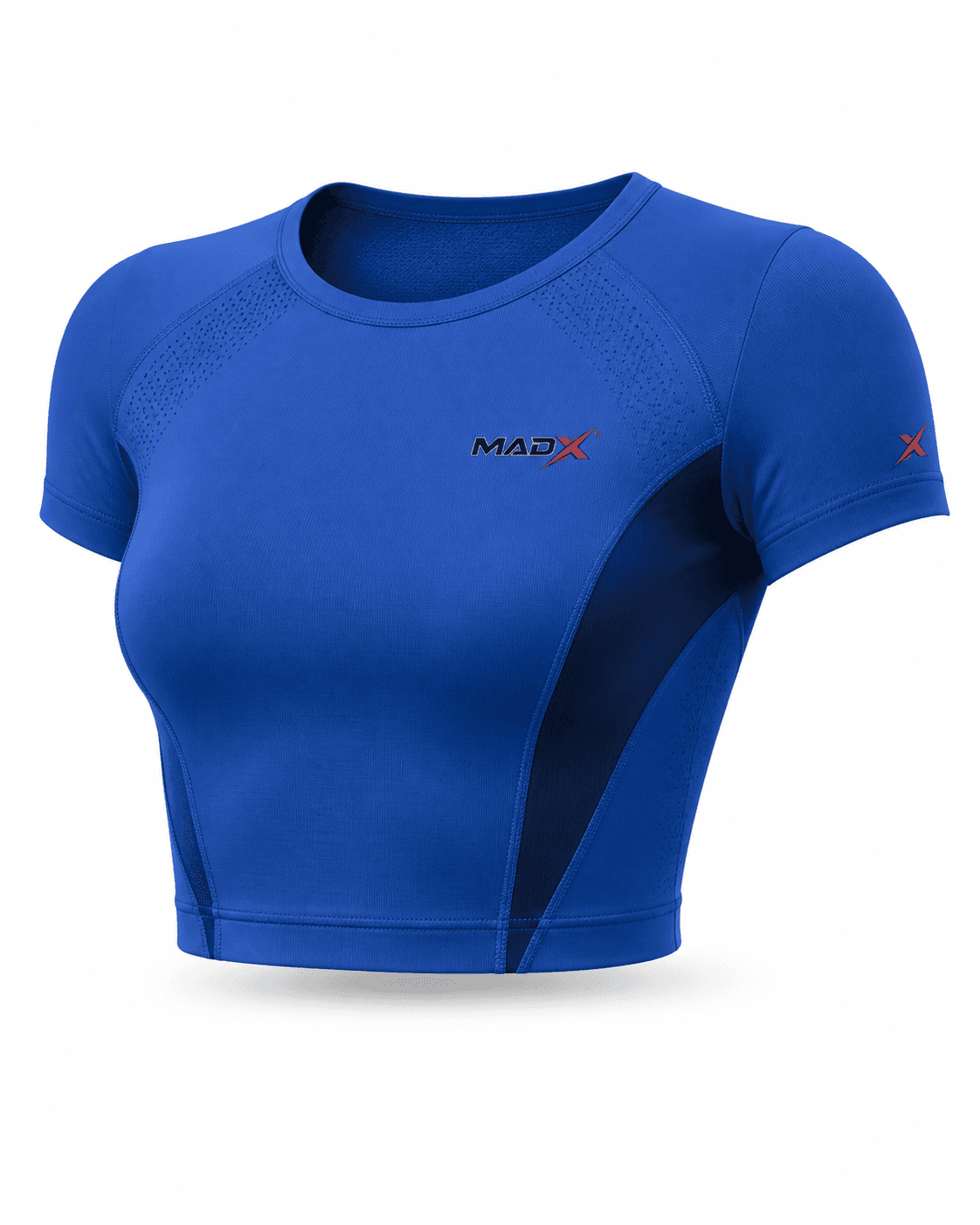 Surge Royal Blue & Navy Performance Crop Top