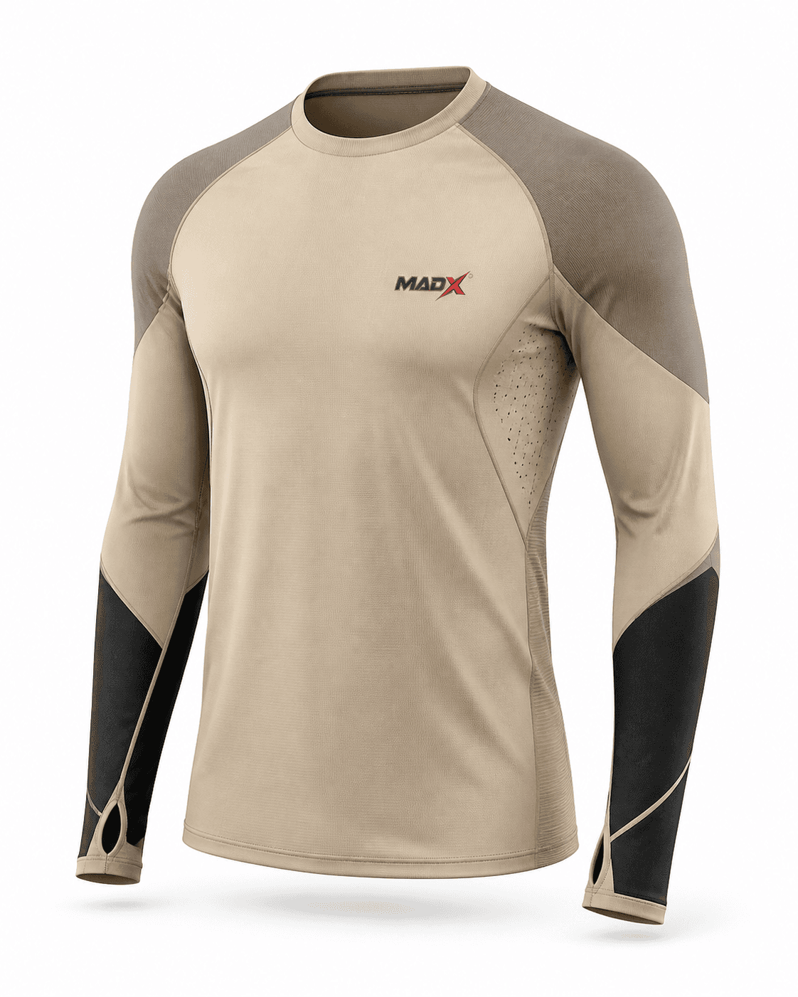 Terrain Sand & Taupe Long-Sleeve Training Top