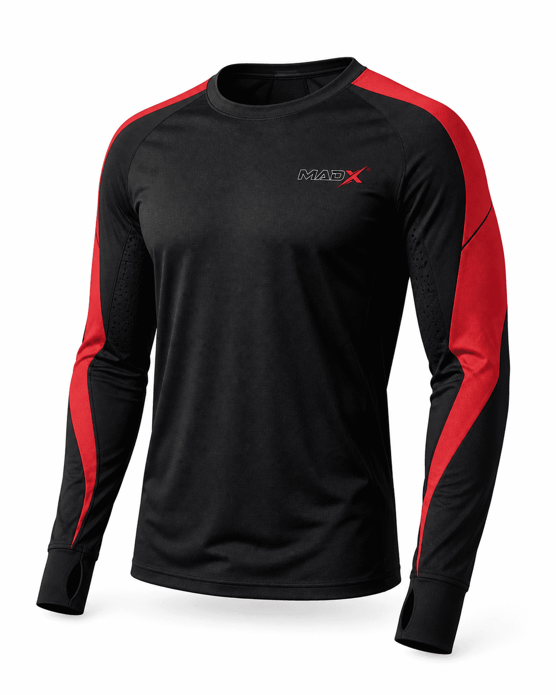 Strike Black & Red Long-Sleeve Training Top