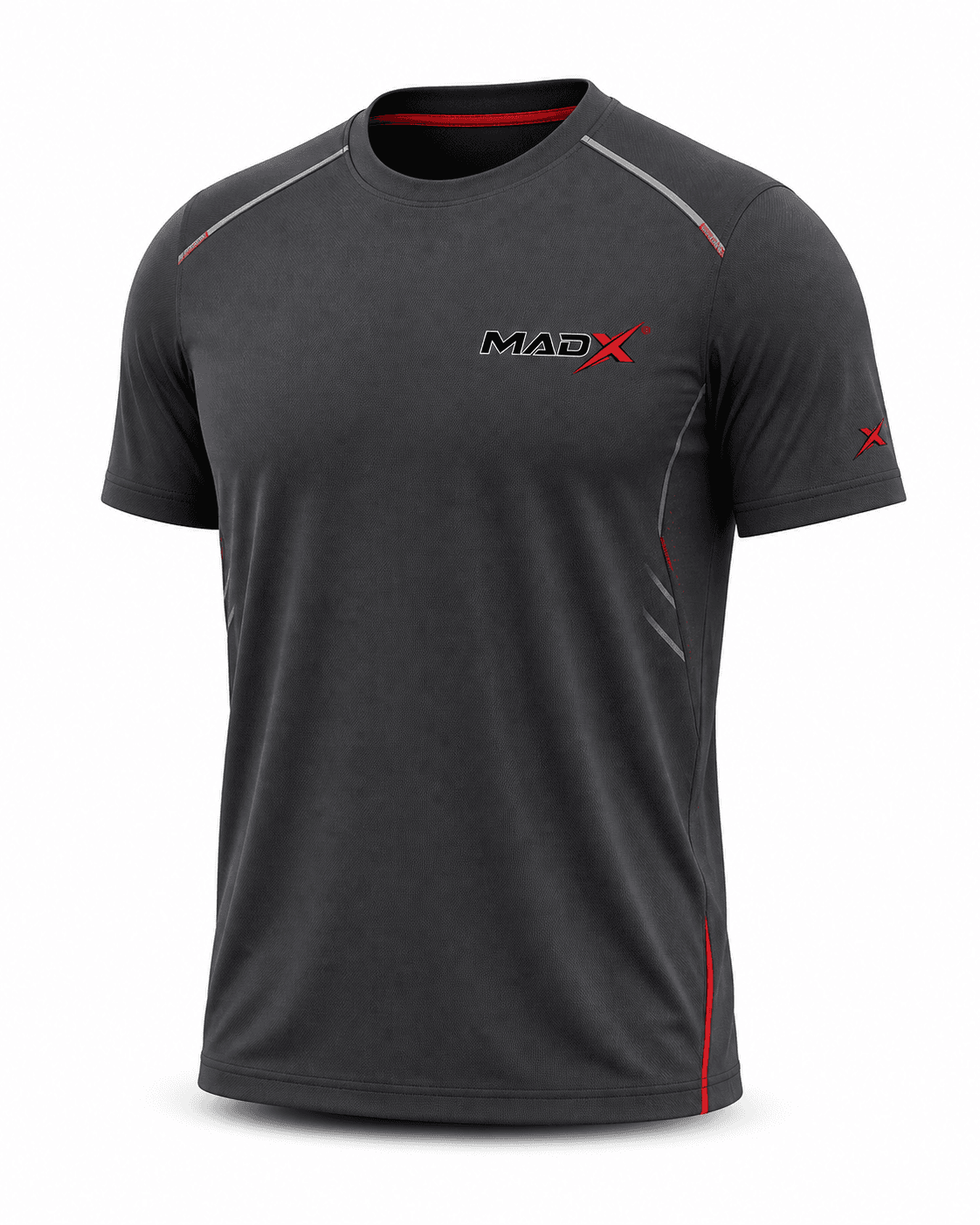 Circuit Charcoal & Red Performance T-Shirt