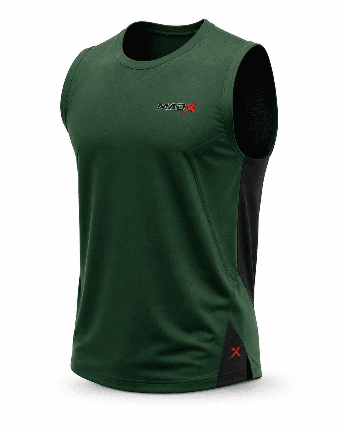 Range Forest & Black Sleeveless Training Shirt