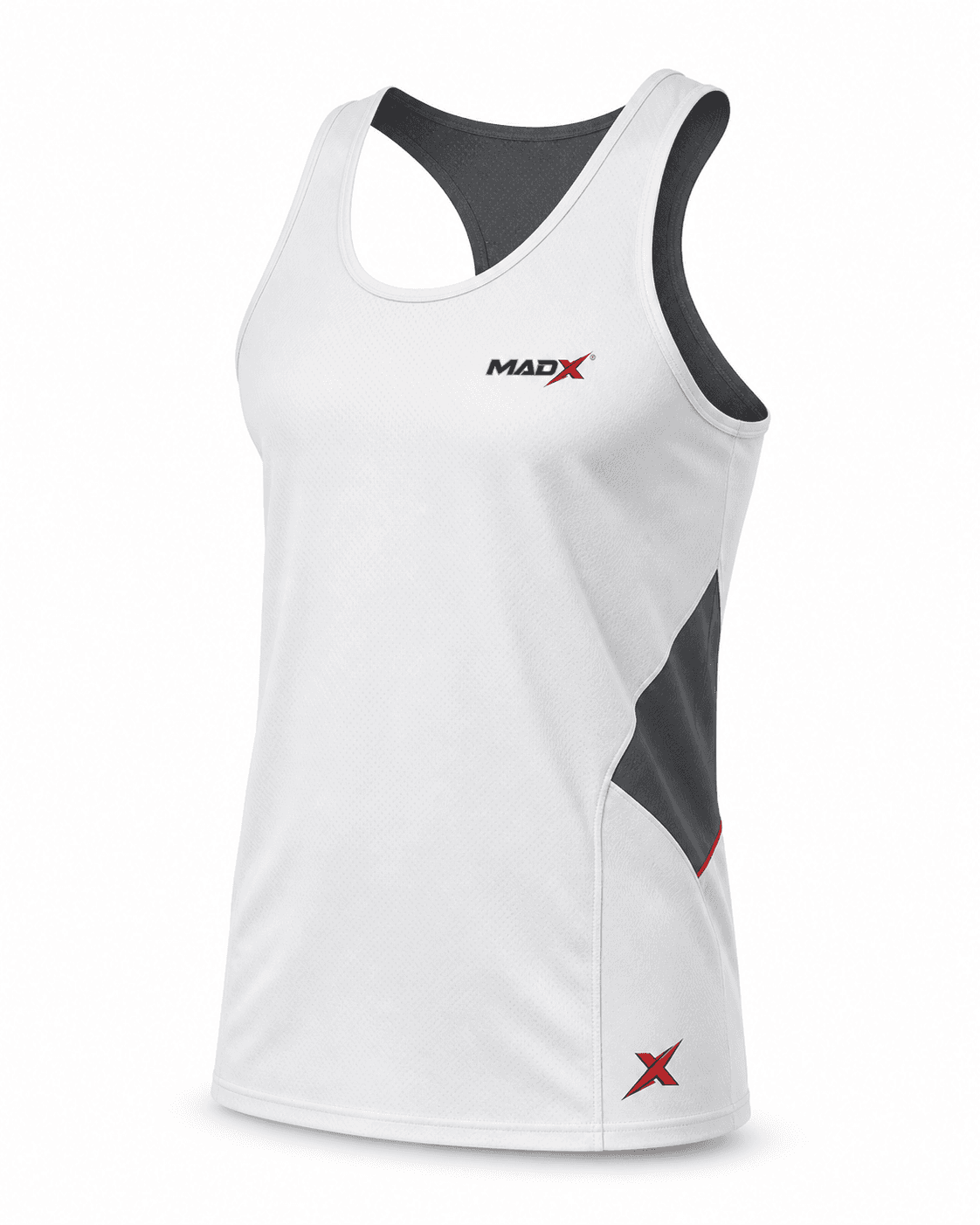 Apex White & Charcoal Training Tank Top