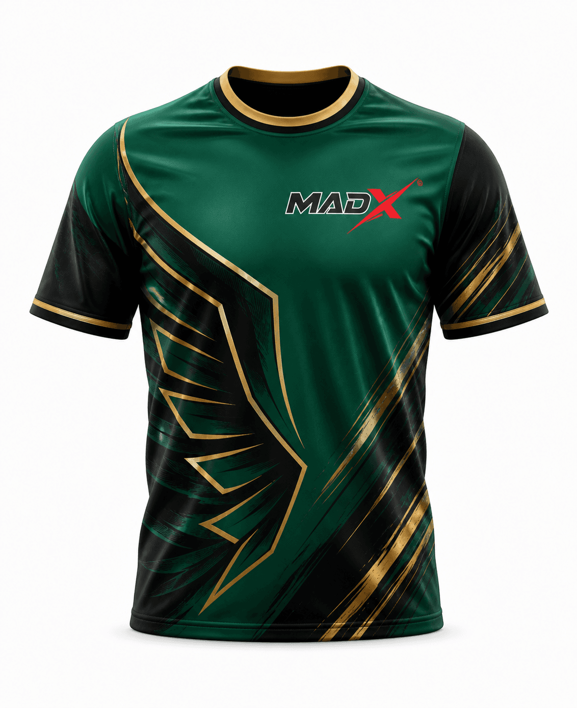 Falcon Emerald, Black & Gold Boxing Training Shirt