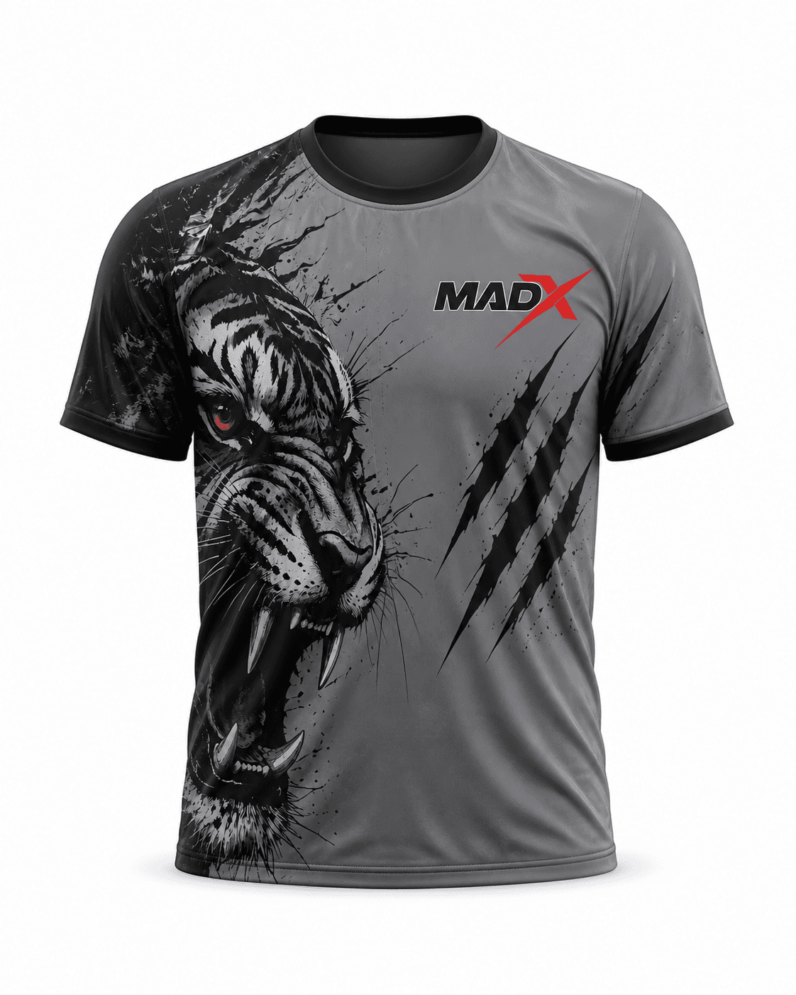 Tornado Grey Tiger Boxing Training Shirt