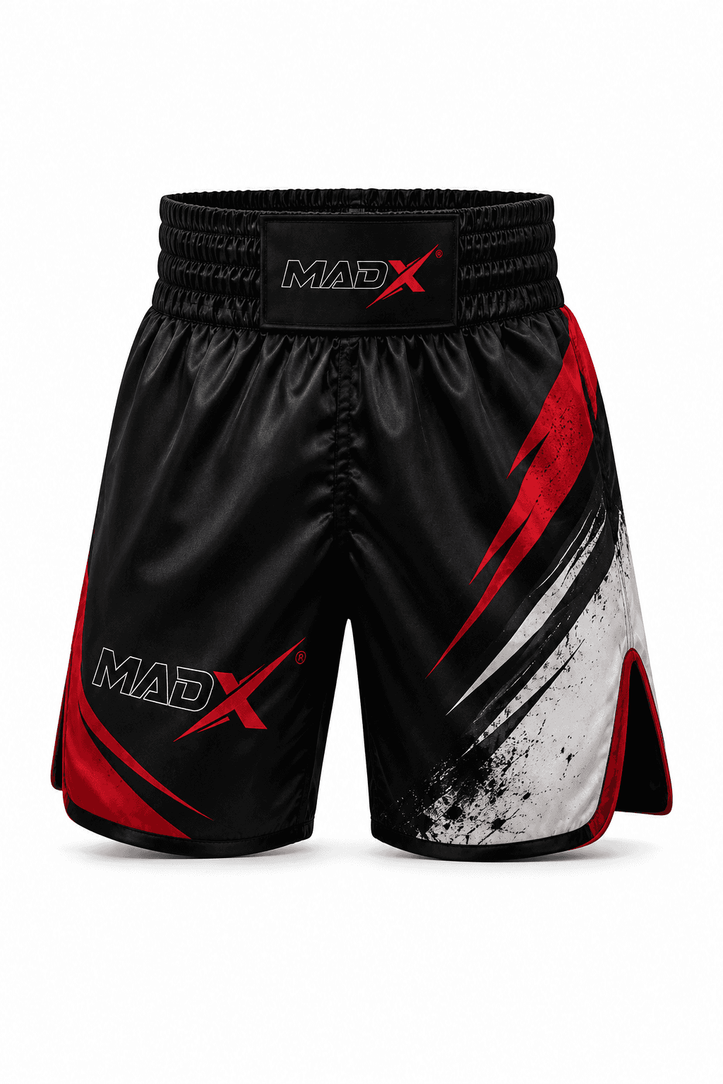 Race Black, Red & White Boxing Shorts