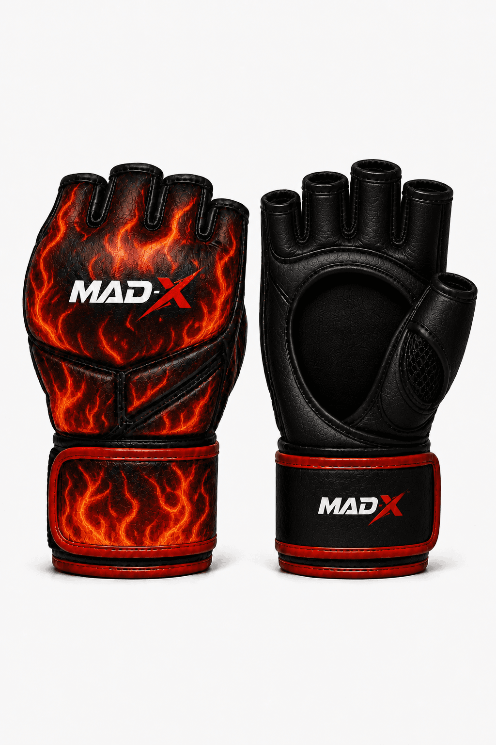 Inferno Black & Red MMA Gloves
