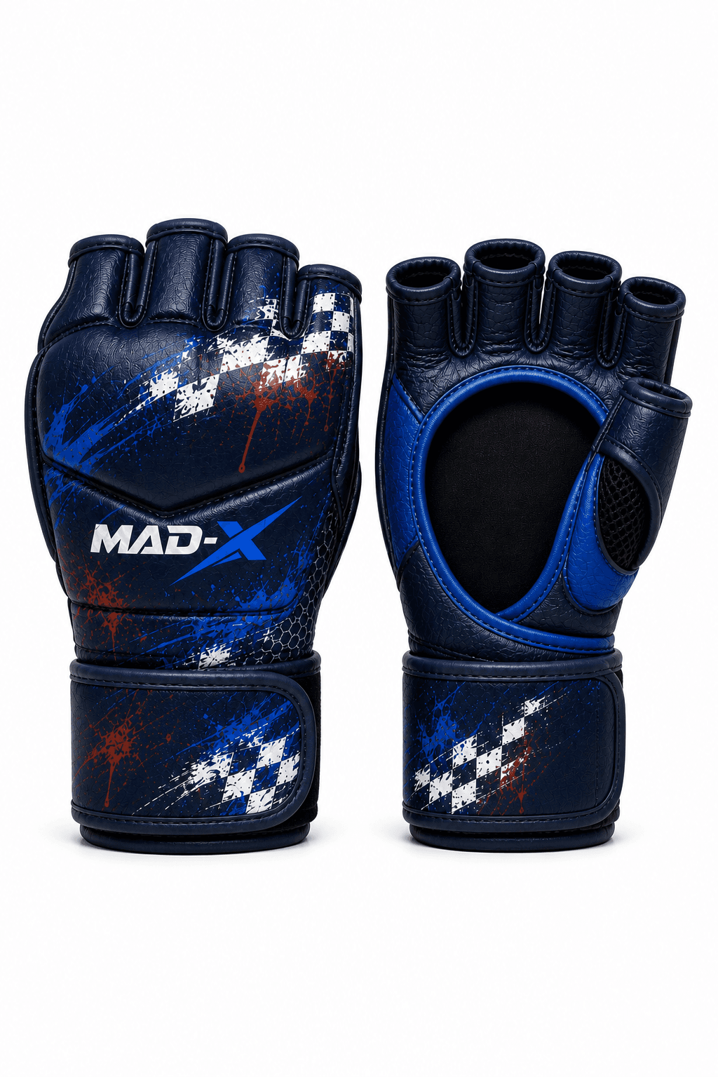 Race Navy & Blue MMA Gloves