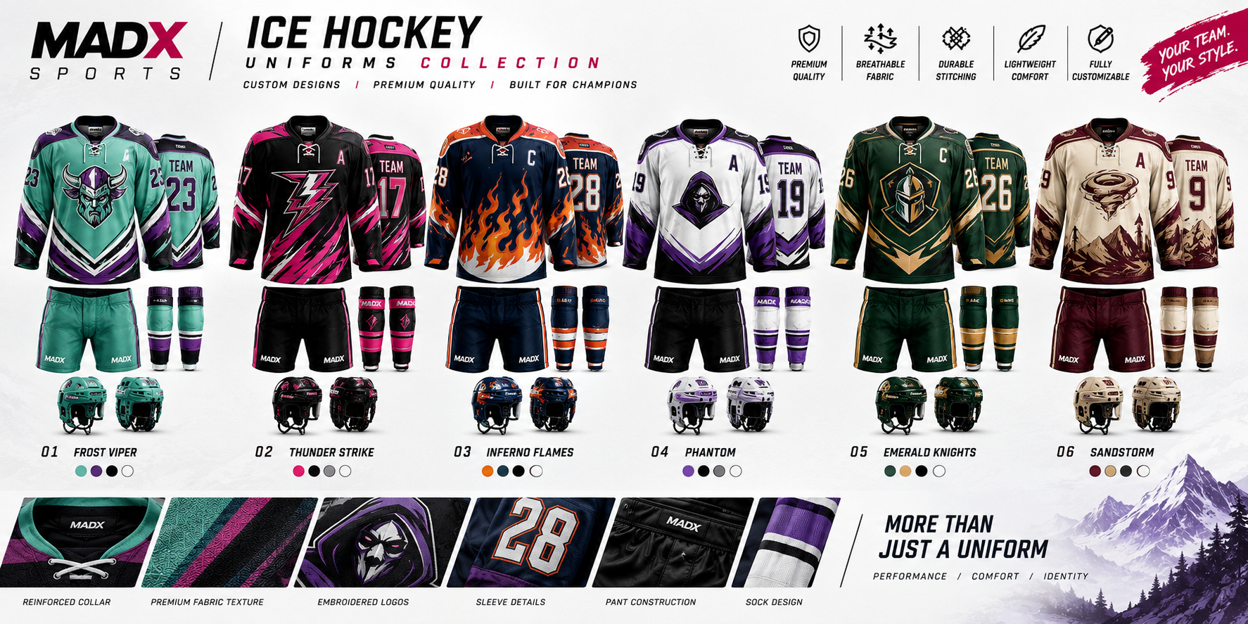 MADX Sports ice hockey catalogue poster 2