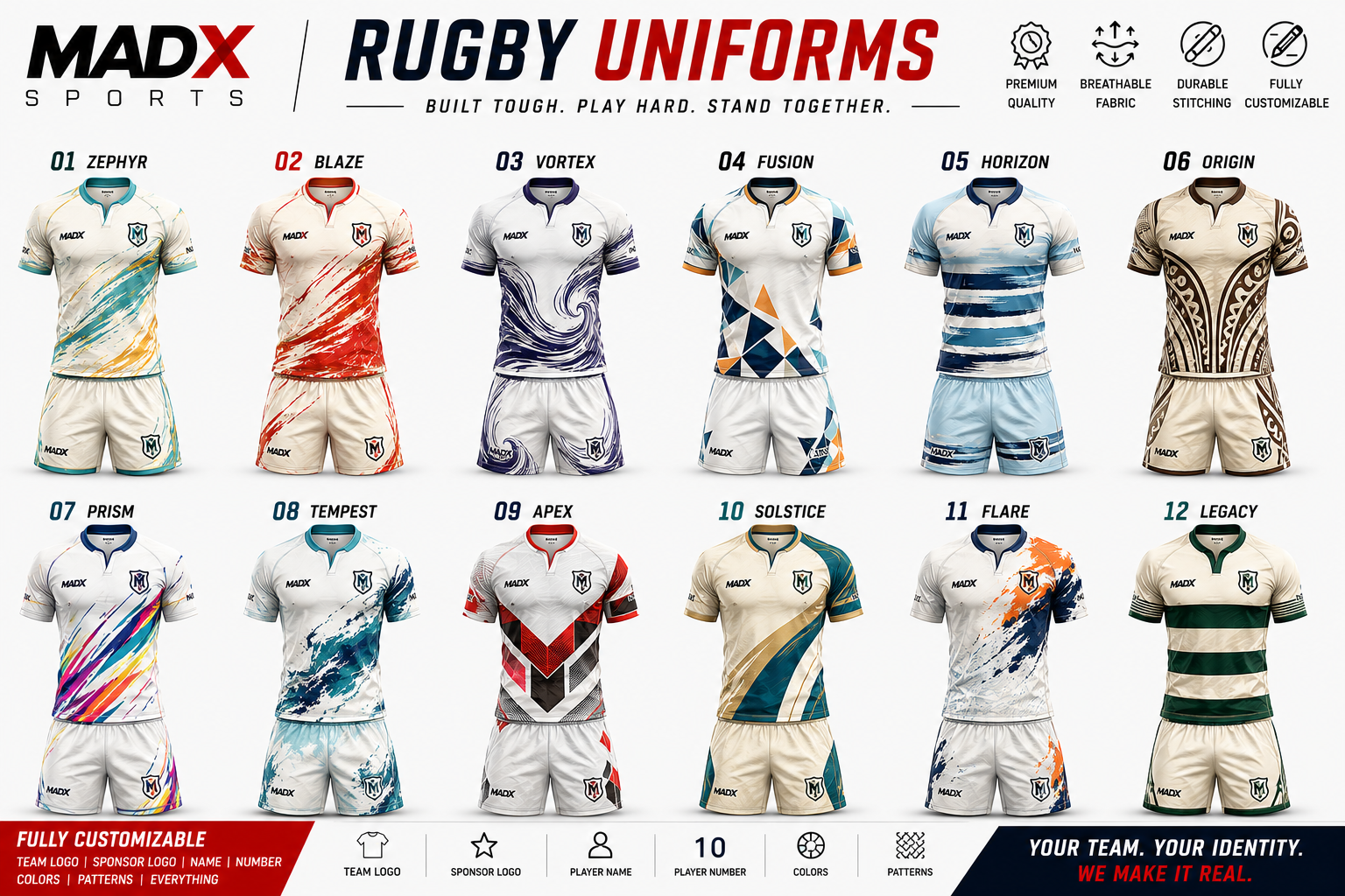 MADX Sports rugby catalogue poster 2