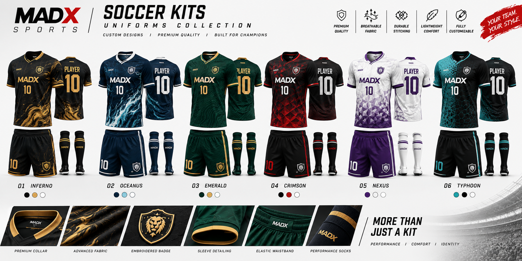MADX Sports soccer catalogue poster 2